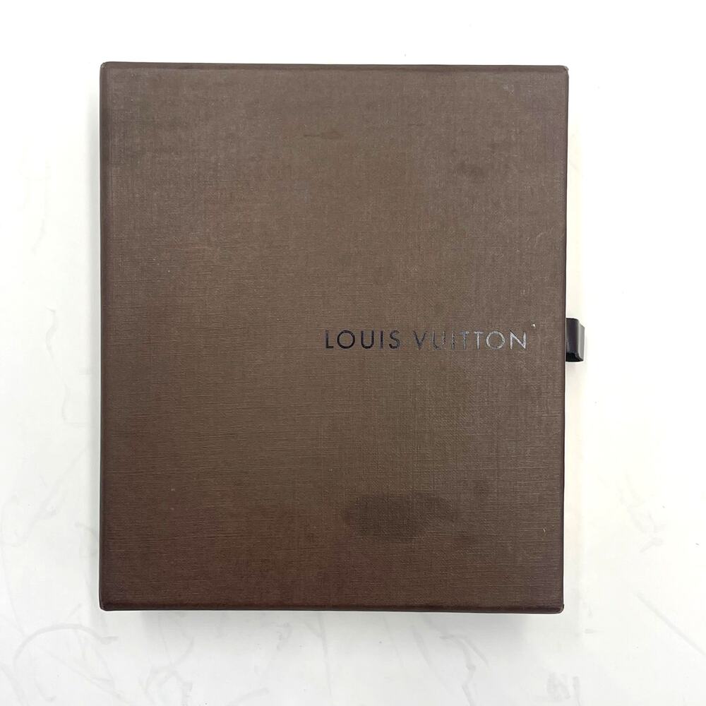Louis Vuitton LV Womens Leather Logo Cuff Bracelet Gold Clasp w/Box & Dust Bag - Picture 12 of 14